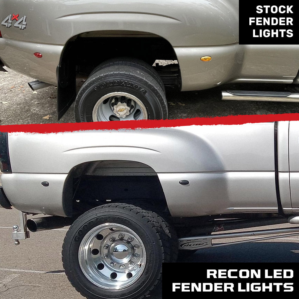 GMC Sierra & Chevy Silverado 99-14 Fender LED Lights (4-Piece Set) - Multiple Lens & Colors RECON GMC Sierra & Chevy Silverado 99-14 Fender LED Lights (4-Piece Set) - Multiple Lens & Colors GMC Sierra & Chevy Silverado 99-14 Fender LED Lights (4-Piece Set) - Multiple Lens & Colors GMC Sierra & Chevy Silverado 99-14 Fender LED Lights (4-Piece Set) - Multiple Lens & Colors GMC Sierra & Chevy Silverado 99-14 Fender LED Lights (4-Piece Set) - Multiple Lens & Colors