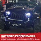 Jeep Wrangler JK 07-18 Ultra Bright Front Round DRL & Turn Signal LED Lights - Multiple Options RECON Jeep Wrangler JK 07-18 Ultra Bright Front Round DRL & Turn Signal LED Lights - Multiple Options Jeep Wrangler JK 07-18 Ultra Bright Front Round DRL & Turn Signal LED Lights - Multiple Options Jeep Wrangler JK 07-18 Ultra Bright Front Round DRL & Turn Signal LED Lights - Multiple Options Jeep Wrangler JK 07-18 Ultra Bright Front Round DRL & Turn Signal LED Lights - Multiple Options