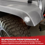 Jeep Wrangler JK 07-18 Ultra Bright Front Round LED Fender Lights - Multiple Options RECON Jeep Wrangler JK 07-18 Ultra Bright Front Round LED Fender Lights - Multiple Options Jeep Wrangler JK 07-18 Ultra Bright Front Round LED Fender Lights - Multiple Options Jeep Wrangler JK 07-18 Ultra Bright Front Round LED Fender Lights - Multiple Options Jeep Wrangler JK 07-18 Ultra Bright Front Round LED Fender Lights - Multiple Options