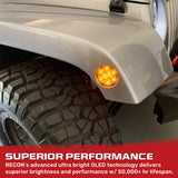 Jeep Wrangler JK 07-18 Ultra Bright Front Round LED Fender Lights - Multiple Options RECON Jeep Wrangler JK 07-18 Ultra Bright Front Round LED Fender Lights - Multiple Options Jeep Wrangler JK 07-18 Ultra Bright Front Round LED Fender Lights - Multiple Options Jeep Wrangler JK 07-18 Ultra Bright Front Round LED Fender Lights - Multiple Options Jeep Wrangler JK 07-18 Ultra Bright Front Round LED Fender Lights - Multiple Options