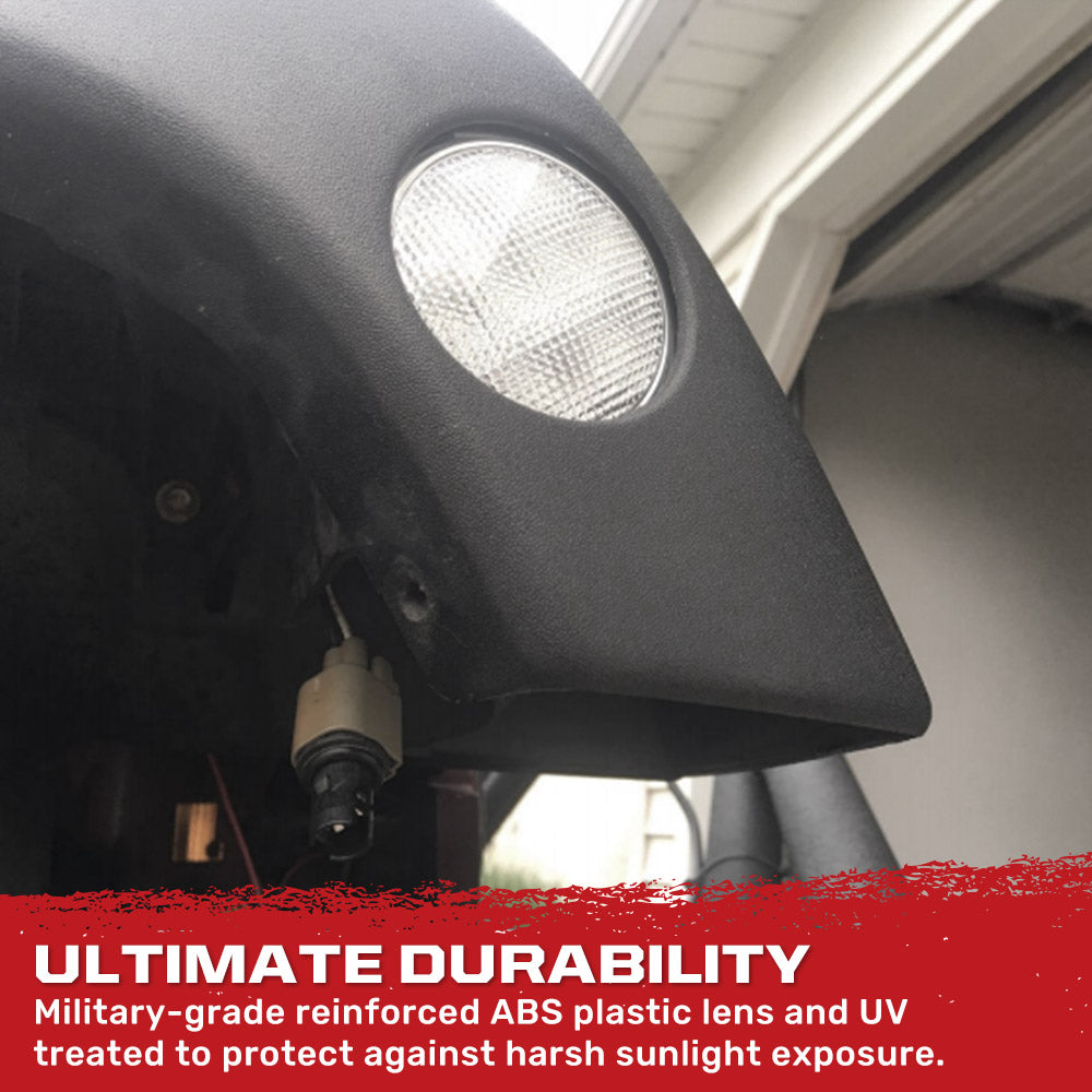 Jeep Wrangler JK 07-18 Ultra Bright Front Round LED Fender Lights - Multiple Options RECON Jeep Wrangler JK 07-18 Ultra Bright Front Round LED Fender Lights - Multiple Options Jeep Wrangler JK 07-18 Ultra Bright Front Round LED Fender Lights - Multiple Options Jeep Wrangler JK 07-18 Ultra Bright Front Round LED Fender Lights - Multiple Options Jeep Wrangler JK 07-18 Ultra Bright Front Round LED Fender Lights - Multiple Options