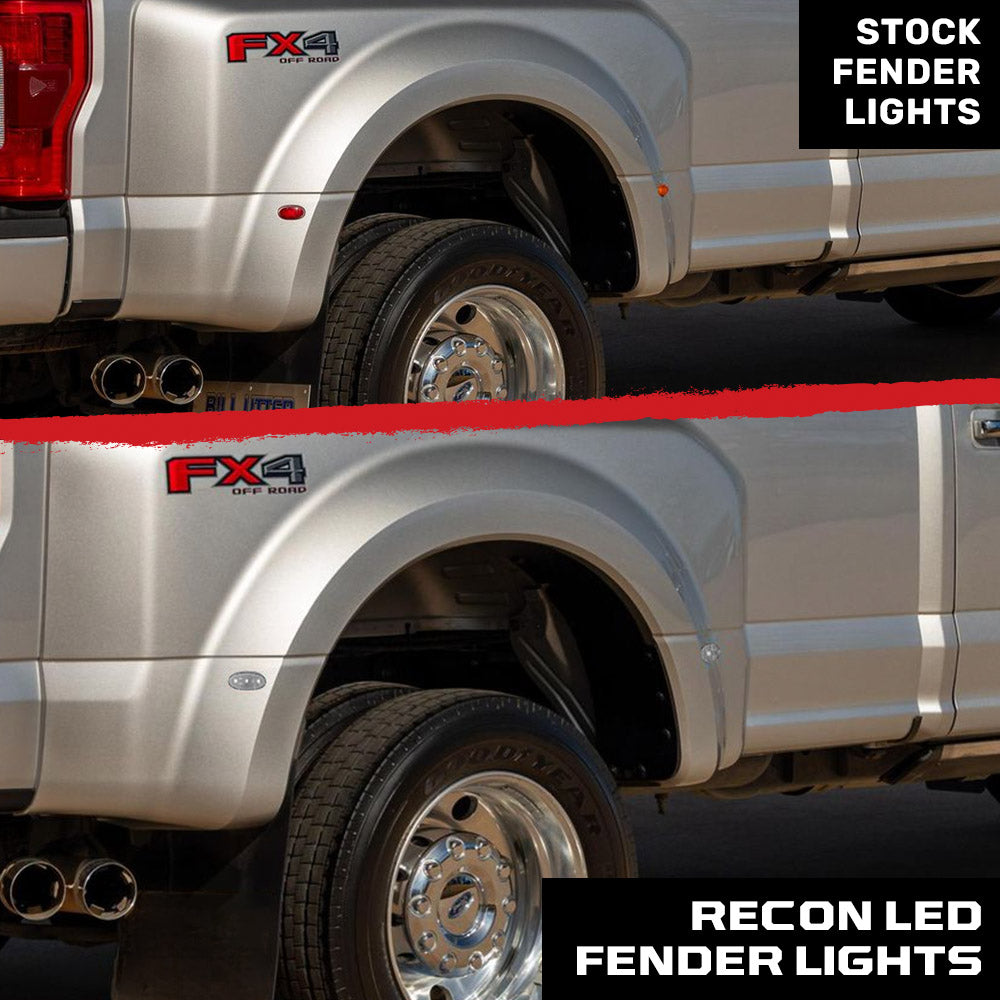 Ford 11-26 Super Duty Dually F350, F450 Fender LED Lights (4-Piece Set) - Multiple Lens & Colors RECON Ford 11-26 Super Duty Dually F350, F450 Fender LED Lights (4-Piece Set) - Multiple Lens & Colors Ford 11-26 Super Duty Dually F350, F450 Fender LED Lights (4-Piece Set) - Multiple Lens & Colors Ford 11-26 Super Duty Dually F350, F450 Fender LED Lights (4-Piece Set) - Multiple Lens & Colors Ford 11-26 Super Duty Dually F350, F450 Fender LED Lights (4-Piece Set) - Multiple Lens & Colors