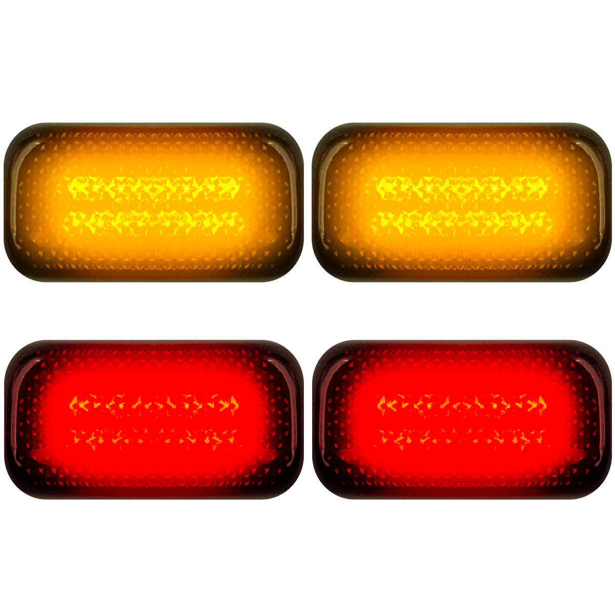 GMC Sierra & Chevy Silverado 15-26 (3rd & 4th Gen) Dually Fender Lights (4-Piece Set) - Multiple Lens & Colors
