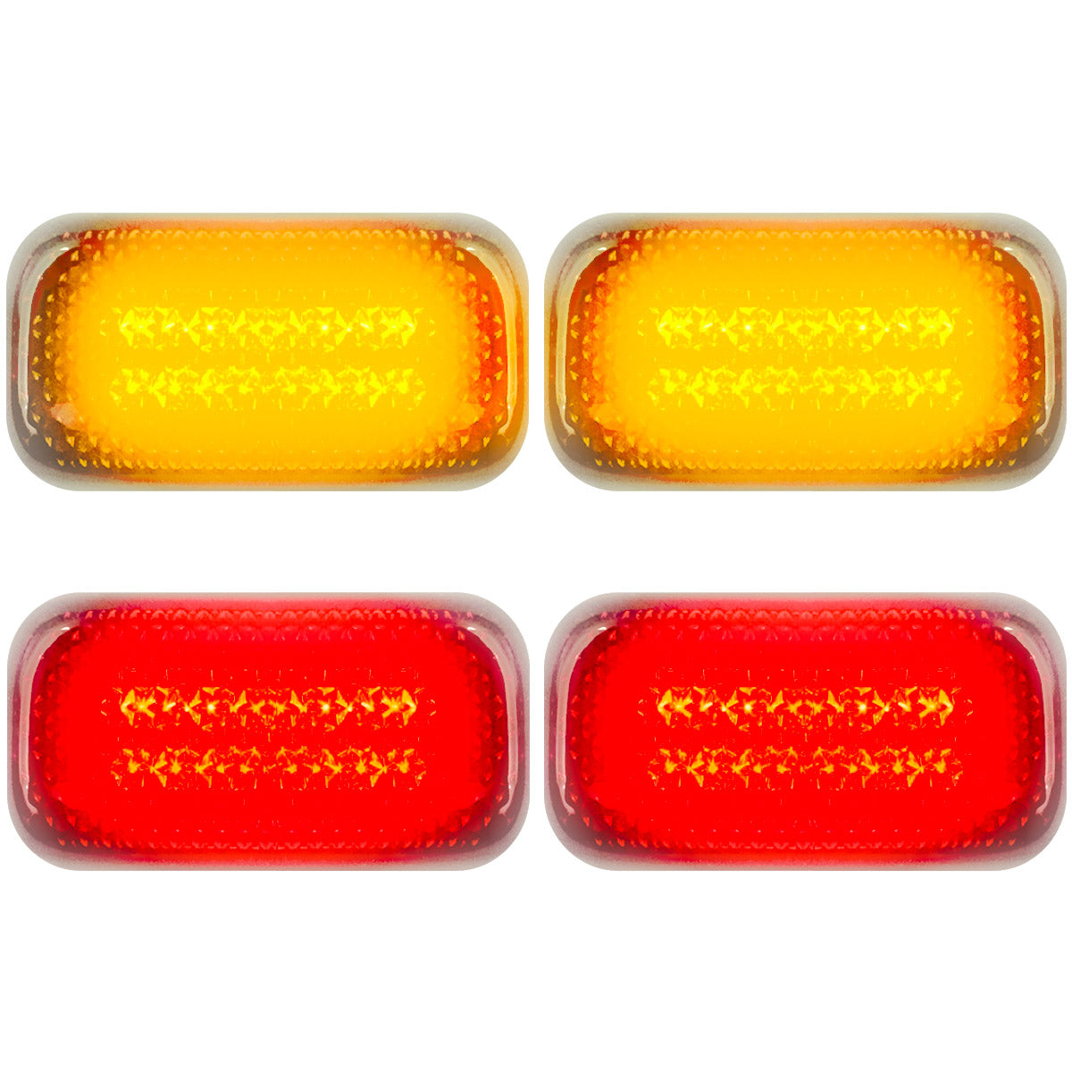 GMC Sierra & Chevy Silverado 15-26 (3rd & 4th Gen) Dually Fender Lights (4-Piece Set) - Multiple Lens & Colors