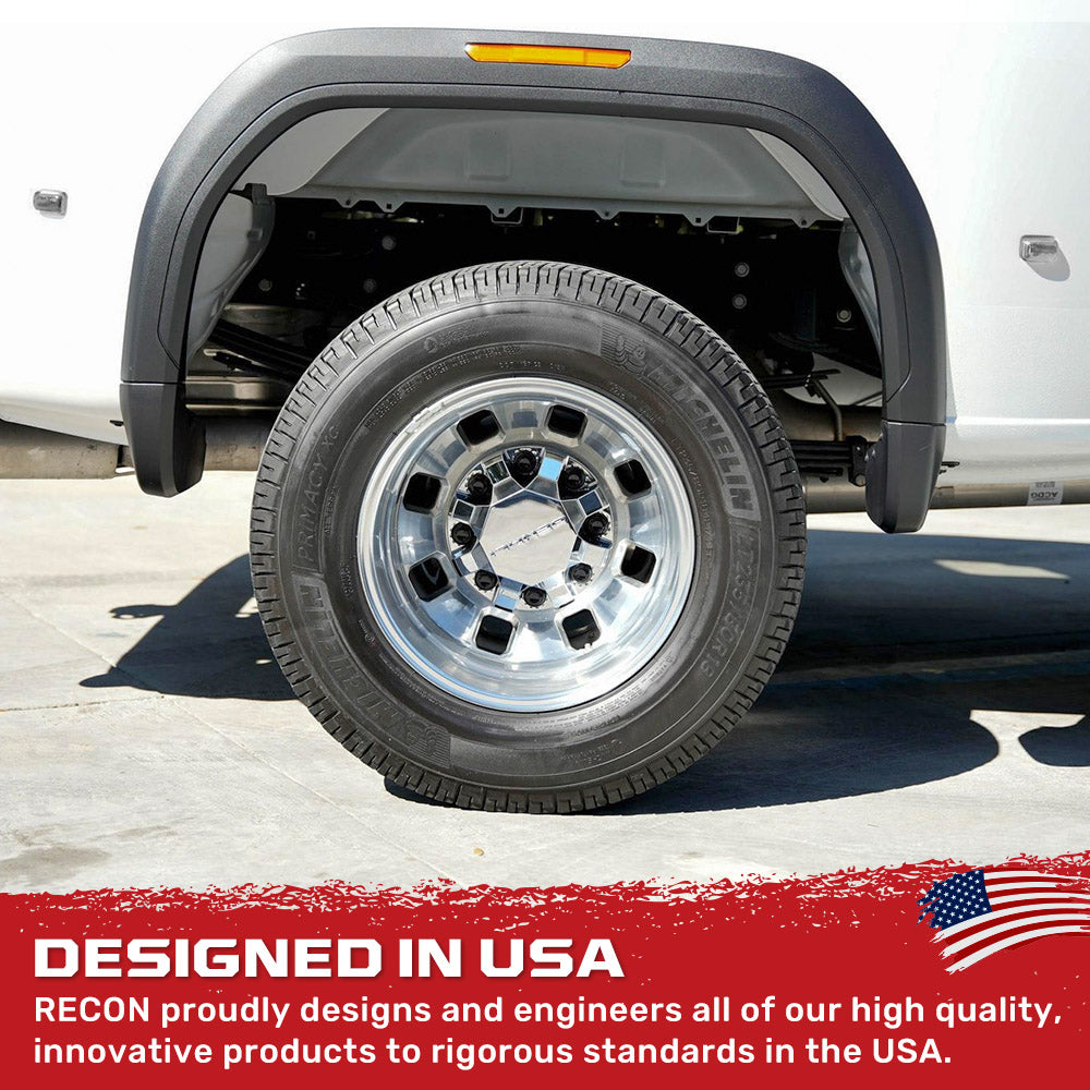 GMC Sierra & Chevy Silverado 15-26 (3rd & 4th Gen) Dually Fender Lights (4-Piece Set) - Multiple Lens & Colors