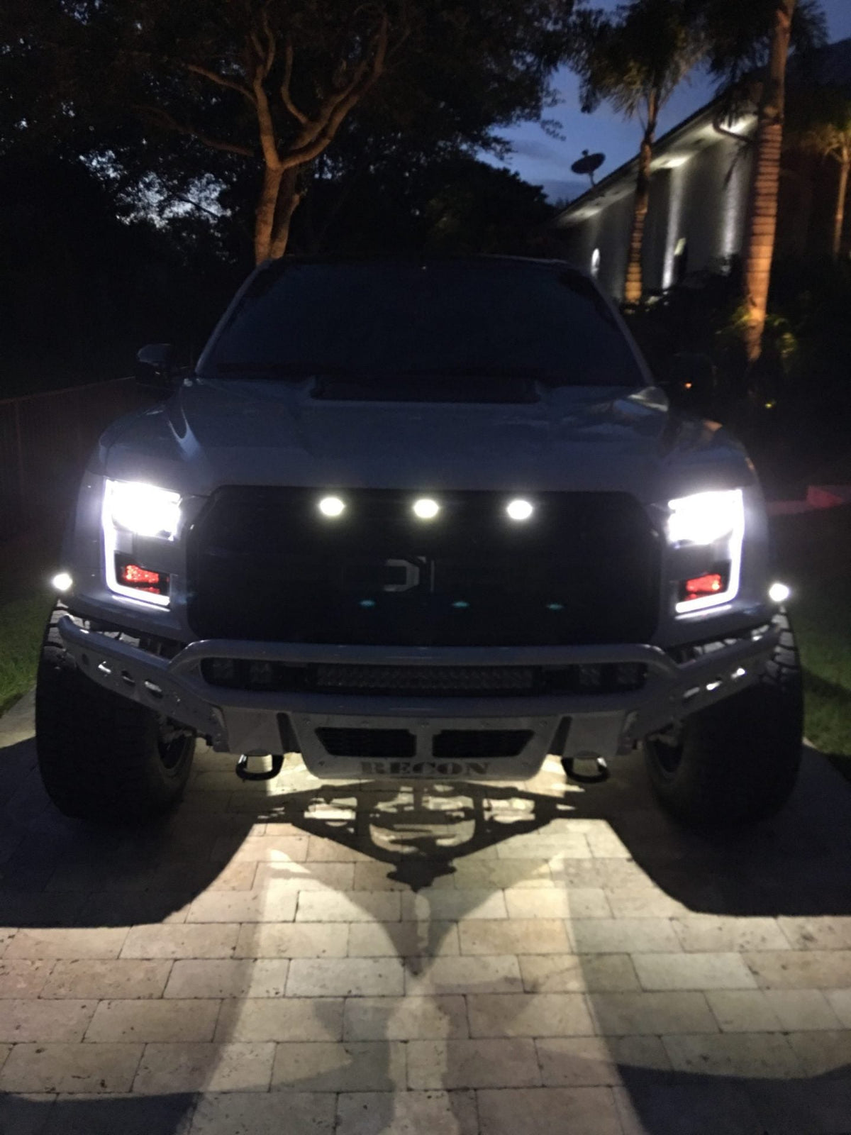 Ford Raptor 09-14 Fender Light White & Red LED in Smoked w/ Black Trim