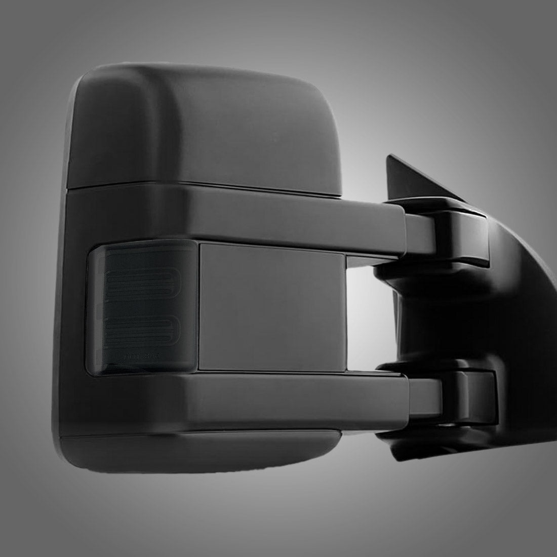 Ford 08-16 Super Duty F250/F350 Side Mirror Lenses (2-Piece Set) Ultra High Power White or Amber Running Lights & Scanning Amber Turn Signals Smoked or Clear Lens
