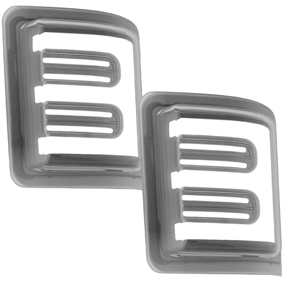 Ford 08-16 Super Duty F250/F350 Side Mirror Lenses (2-Piece Set) Ultra High Power White or Amber Running Lights & Scanning Amber Turn Signals Smoked or Clear Lens