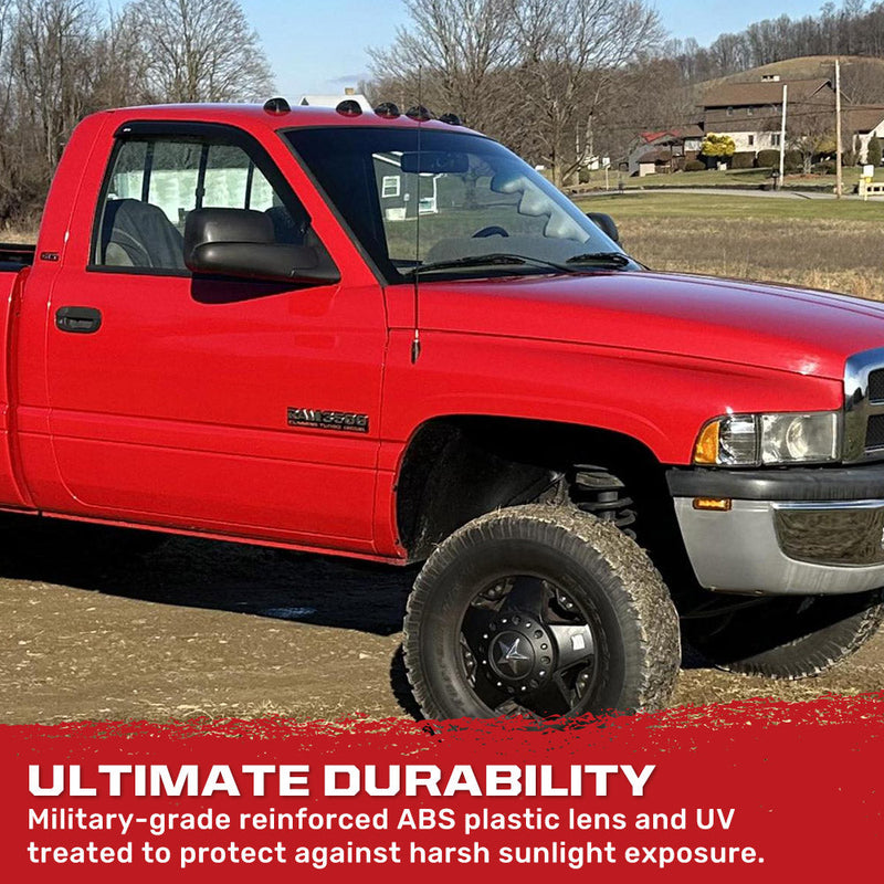 Dodge RAM 2500/3500 94-98 5-Piece Cab Roof Light Set Amber LED 194 Bulbs - Multiple Lens