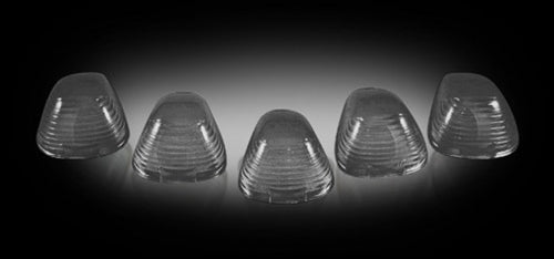 Recon Smoked Cablight Caps, 5 Piece Kit, 1998-2016 Ford Truck