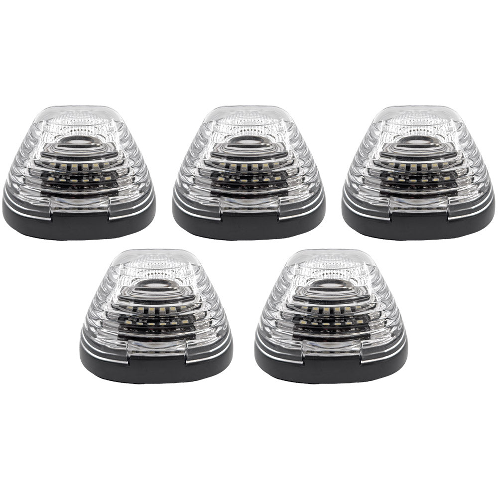 Ford 99-16 Super Duty 5-Pc Cab Roof Lights 2-Way Front & Rear Facing Ultra High-Power LED (ATTN: For Models That DID NOT Come With Factory Cab Lights) - Multiple Options