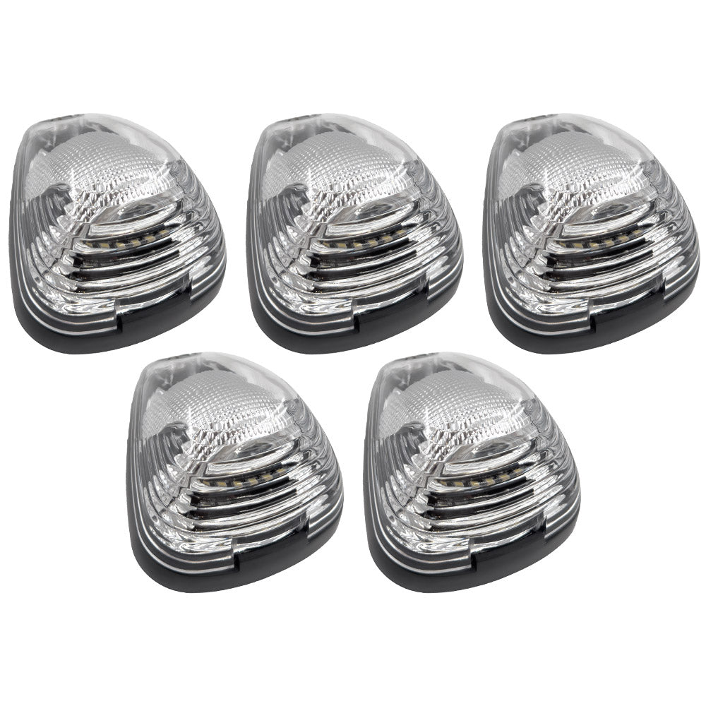 Ford 99-16 Super Duty 5-Pc Cab Roof Lights 2-Way Front & Rear Facing Ultra High-Power LED (ATTN: For Models That DID NOT Come With Factory Cab Lights) - Multiple Options