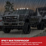 Ford 99-16 Super Duty 5-Pc Cab Roof Lights 2-Way Front & Rear Facing Ultra High-Power LED (ATTN: For Models That DID NOT Come With Factory Cab Lights) - Multiple Options