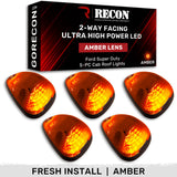 Ford 99-16 Super Duty 5-Pc Cab Roof Lights 2-Way Front & Rear Facing Ultra High-Power LED (ATTN: For Models That DID NOT Come With Factory Cab Lights) - Multiple Options