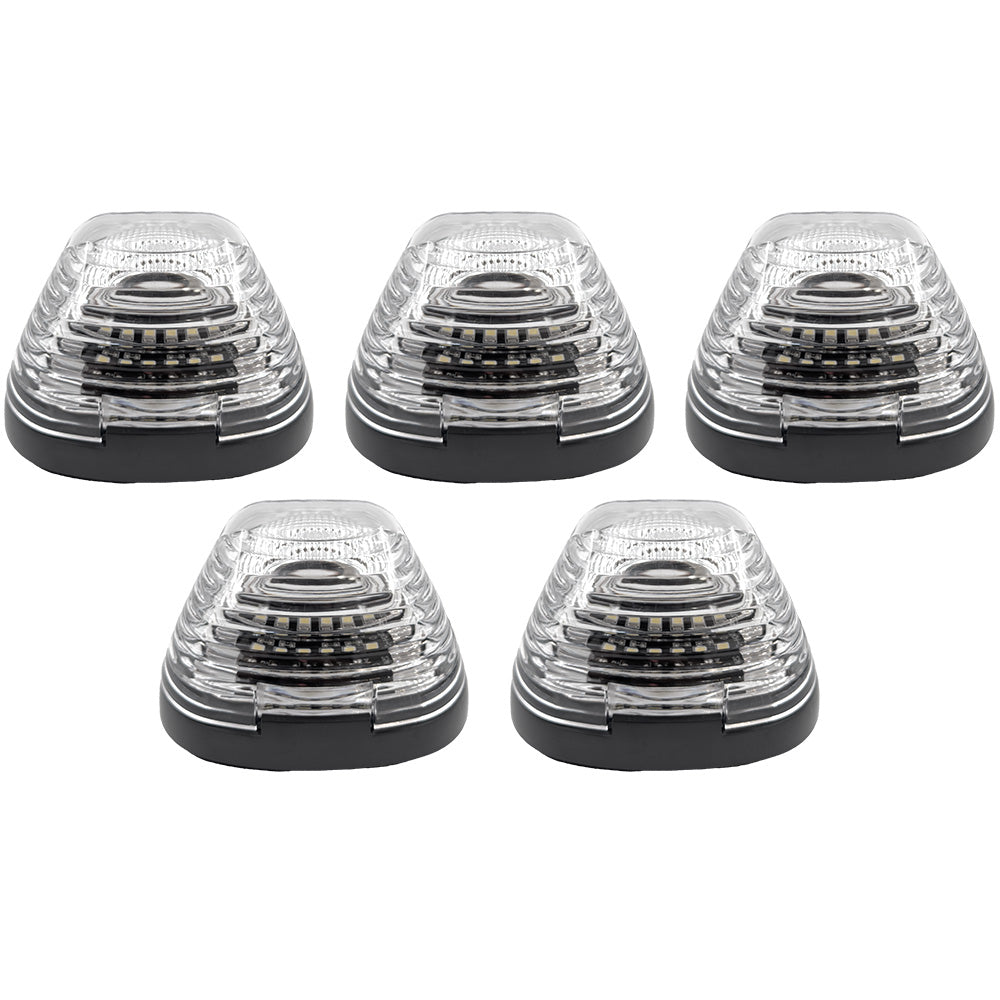 Ford 99-16 Super Duty 5-Pc Cab Roof Lights 2-Way Front & Rear Facing Ultra High-Power LED (ATTN: For Models That DID NOT Come With Factory Cab Lights) - Multiple Options