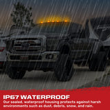 Ford Super Duty 99-16 5-Piece Cab Light Kit Strobe LED in White & Amber - Multiple Lens
