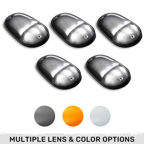 Dodge RAM Heavy-Duty 2500/3500 03-18 5 Piece Cab Roof Light Set 2-Way Front & Rear Facing Ultra High-Power LEDs Multiple Lens & Colors