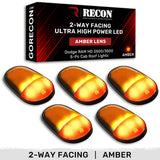 Dodge RAM Heavy-Duty 2500/3500 03-18 5 Piece Cab Roof Light Set 2-Way Front & Rear Facing Ultra High-Power LEDs Multiple Lens & Colors