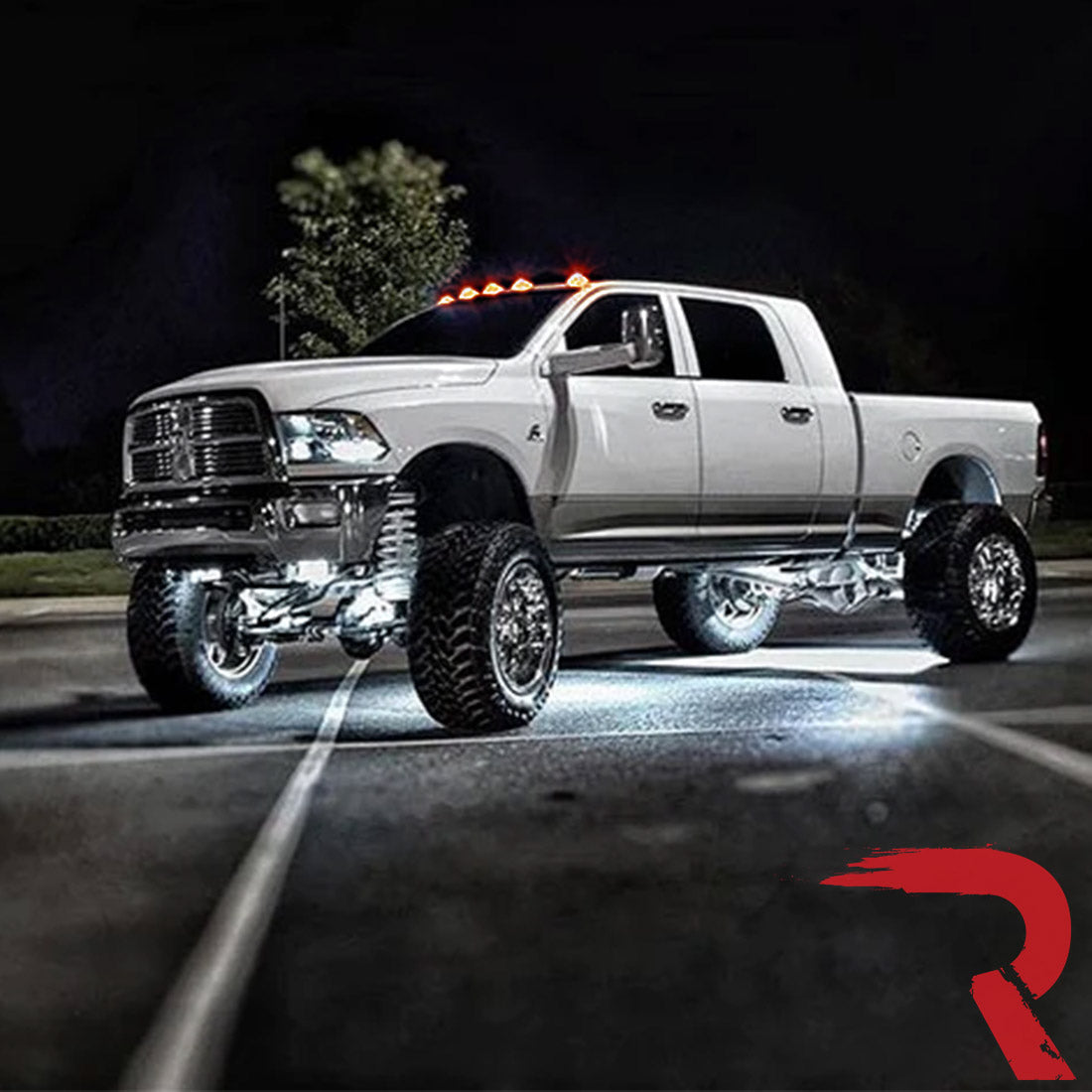 Dodge RAM Heavy-Duty 2500/3500 03-18 5 Piece Cab Roof Light Set 2-Way Front & Rear Facing Ultra High-Power LEDs Multiple Lens & Colors