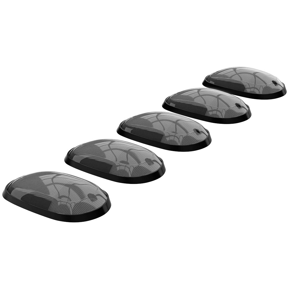 Dodge RAM 03-18 Heavy-Duty 2500/3500 5-Piece Cab Roof Light Kit Strobe LED White & Amber - Multiple Lens