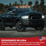 Dodge RAM 03-18 Heavy-Duty 2500/3500 5-Piece Cab Roof Light Kit Strobe LED White & Amber - Multiple Lens