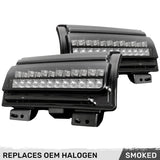 Jeep Wrangler JL 18-26 Ultra Bright White DRL OLED Amber Scanning Switchback Turn Signals Fender Lights (Replaces OEM Halogen) - Multiple Lens