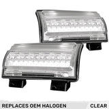 Jeep Wrangler JL 18-26 Ultra Bright White DRL OLED Amber Scanning Switchback Turn Signals Fender Lights (Replaces OEM Halogen) - Multiple Lens