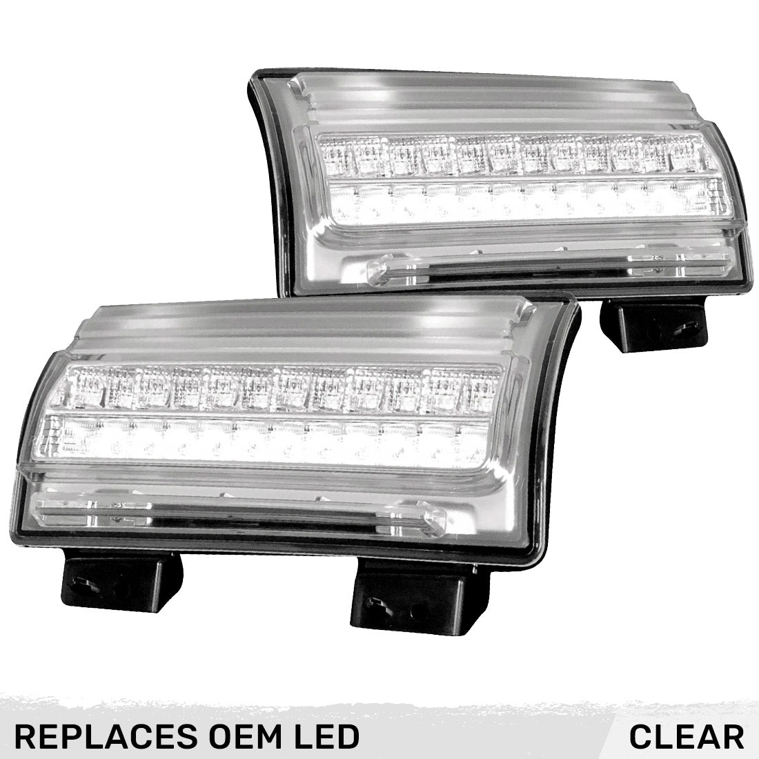 Jeep Wrangler JL 18-26 Ultra Bright White DRL OLED Amber Scanning Switchback Turn Signals Fender Lights (Replaces OEM LED) - Multiple Lens