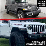 Jeep Wrangler JL & Gladiator 18-26 Front Fender Ultra Bright Side Marker LED Lights - Multiple Options
