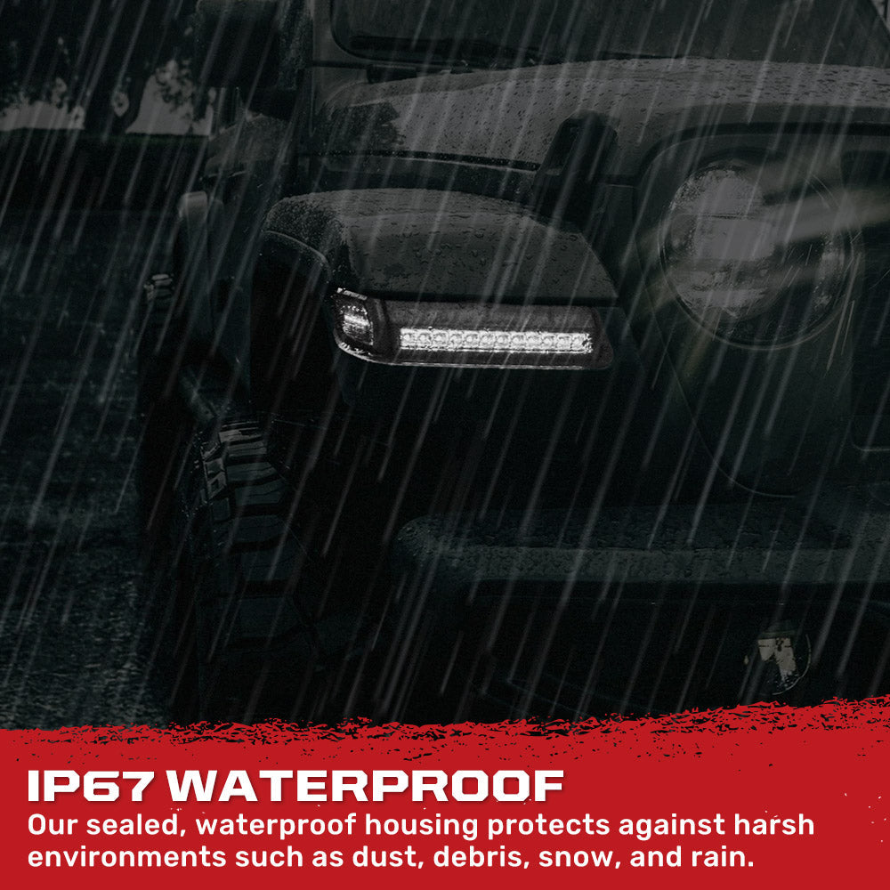 Jeep Wrangler JL & Gladiator 18-26 Front Fender Ultra Bright Side Marker LED Lights - Multiple Options