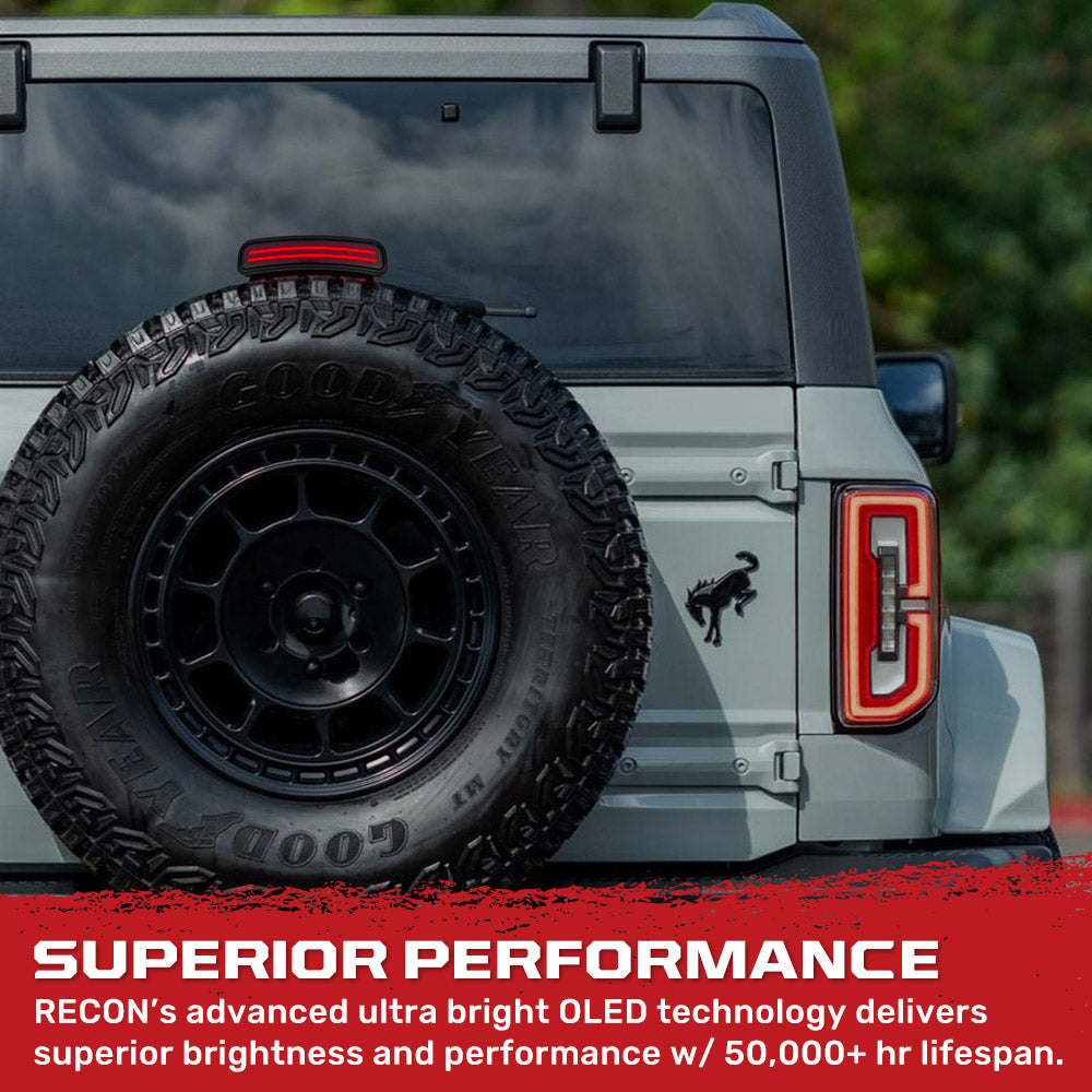 Ford 21-26 Bronco Ultra High Power Red LED 3rd Brake Light Kit - Multiple Options RECON Ford 21-26 Bronco Ultra High Power Red LED 3rd Brake Light Kit - Multiple Options Ford 21-26 Bronco Ultra High Power Red LED 3rd Brake Light Kit - Multiple Options Ford 21-26 Bronco Ultra High Power Red LED 3rd Brake Light Kit - Multiple Options Ford 21-26 Bronco Ultra High Power Red LED 3rd Brake Light Kit - Multiple Options
