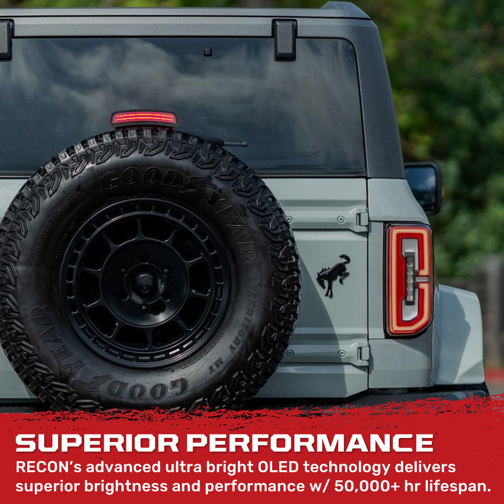 Ford 21-26 Bronco Ultra High Power Red LED 3rd Brake Light Kit - Multiple Options RECON Ford 21-26 Bronco Ultra High Power Red LED 3rd Brake Light Kit - Multiple Options Ford 21-26 Bronco Ultra High Power Red LED 3rd Brake Light Kit - Multiple Options Ford 21-26 Bronco Ultra High Power Red LED 3rd Brake Light Kit - Multiple Options Ford 21-26 Bronco Ultra High Power Red LED 3rd Brake Light Kit - Multiple Options