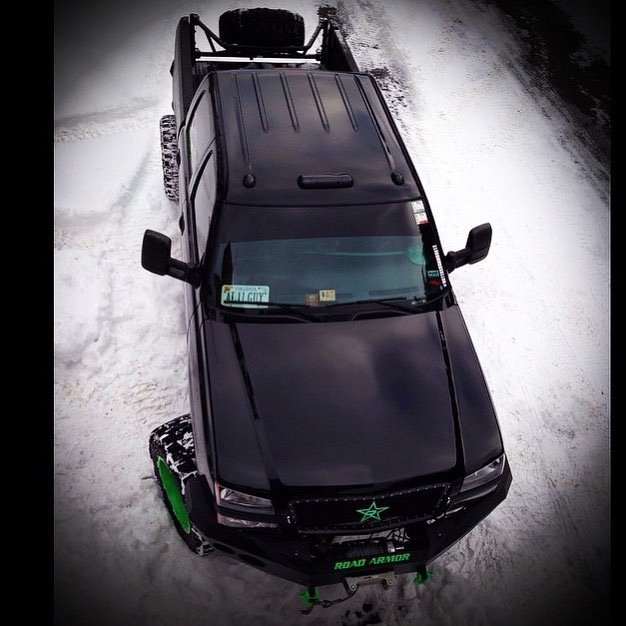 GMC & Chevy 02-07 (1st GEN Classic Body Style) Heavy-Duty (3-Piece Set) Smoked Cab Roof Light Lens with RGB (Multi-Colored) High-Power LED's