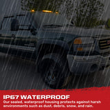 GMC & Chevy 02-07 Heavy Duty 3-PC Cab Roof Light Kit 2-Way Front & Rear Facing Ultra High Power OLEDs - Multiple Options