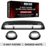 GMC & Chevy 02-07 Heavy Duty 3-PC Cab Roof Light Kit 2-Way Front & Rear Facing Ultra High Power OLEDs - Multiple Options