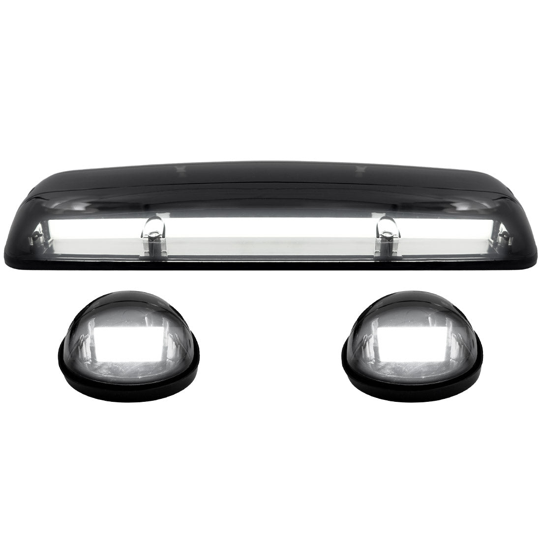 GMC & Chevy 02-07 Heavy Duty 3-PC Cab Roof Light Kit 2-Way Front & Rear Facing Ultra High Power OLEDs - Multiple Options