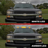 GMC & Chevy 02-07 3-Piece Cab Roof Light Kit Strobe LED White & Amber - Multiple Lens