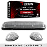 GMC & Chevy 02-07 Heavy Duty 3-PC Cab Roof Light Kit 2-Way Front & Rear Facing Ultra High Power OLEDs - Multiple Options