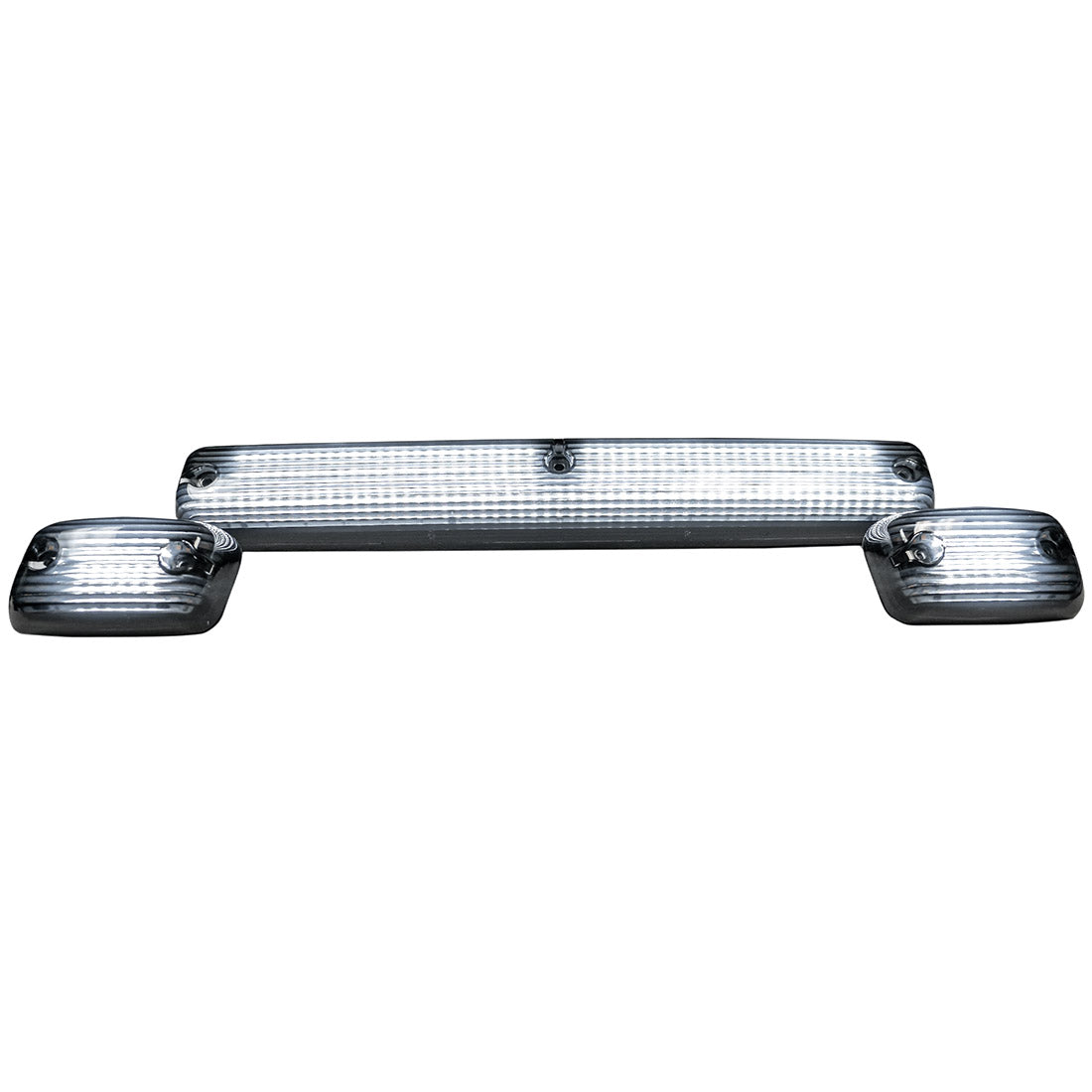 GMC & Chevy 07-14 3-Piece Cab Roof Light Kit Strobe LED White & Amber - Multiple Lens