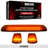 GMC & Chevy 15-19 Heavy-Duty 3 Piece Cab Roof Light Kit 2-Way Front & Rear Facing Ultra High-Power LEDs - Multiple Lens & Colors