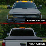 GMC & Chevy 15-19 Heavy-Duty 3 Piece Cab Roof Light Kit 2-Way Front & Rear Facing Ultra High-Power LEDs - Multiple Lens & Colors