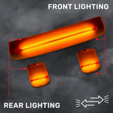 GMC & Chevy 15-19 Heavy-Duty 3 Piece Cab Roof Light Kit 2-Way Front & Rear Facing Ultra High-Power LEDs - Multiple Lens & Colors
