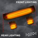 GMC & Chevy 15-19 Heavy-Duty 3 Piece Cab Roof Light Kit 2-Way Front & Rear Facing Ultra High-Power LEDs - Multiple Lens & Colors