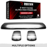 GMC & Chevy 15-19 Heavy-Duty 3 Piece Cab Roof Light Kit 2-Way Front & Rear Facing Ultra High-Power LEDs - Multiple Lens & Colors