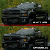 GMC & Chevy 15-19 3-Piece Cab Roof Light Kit Strobe LED White & Amber - Multiple Lens