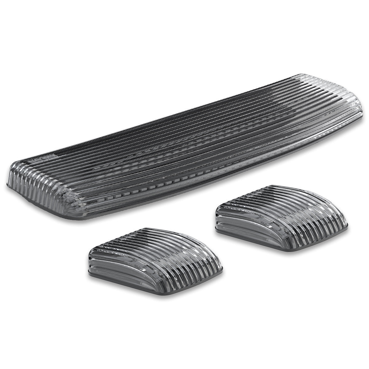 GMC & Chevy 15-19 3-Piece Cab Roof Light Kit Strobe LED White & Amber - Multiple Lens