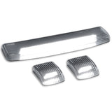 GMC & Chevy 15-19 3-Piece Cab Roof Light Kit Strobe LED White & Amber - Multiple Lens