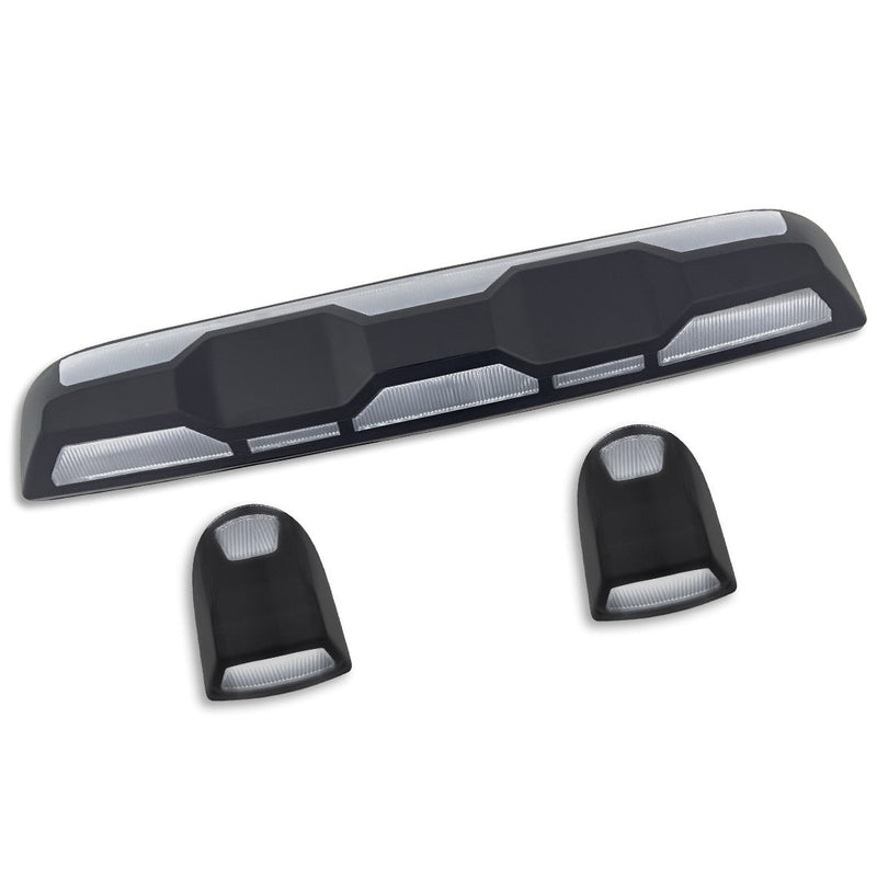 GMC & Chevy 20-25 (4th Gen) Heavy-Duty (3-Piece Set) Cab Roof Light Set 2-Way Front & Rear Facing Ultra High-Power White LEDs - (ATTN: This cab light kit replaces Factory/OEM installed cab roof lights) - Multiple Lens
