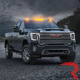 GMC & Chevy 20-26 (4th GEN Body Style) Heavy-Duty (3-Piece Set) Clear Cab Roof Light Lens with Amber LED’s - (Attn: Replaces OEM factory cab roof lights)