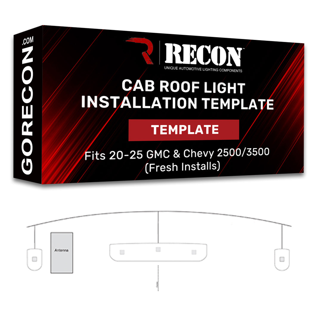 Template For Installing GMC & Chevy Cab Roof Lights Part # 264158X Series (Fresh Installs) GoRECON Template For Installing GMC & Chevy Cab Roof Lights Part # 264158X Series (Fresh Installs) Template For Installing GMC & Chevy Cab Roof Lights Part # 264158X Series (Fresh Installs) Template For Installing GMC & Chevy Cab Roof Lights Part # 264158X Series (Fresh Installs) Template For Installing GMC & Chevy Cab Roof Lights Part # 264158X Series (Fresh Installs)